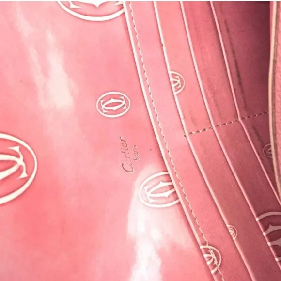CARTIER Pink Happy Birthday Leather Bifold Long Wallet - Picture 6 of 9